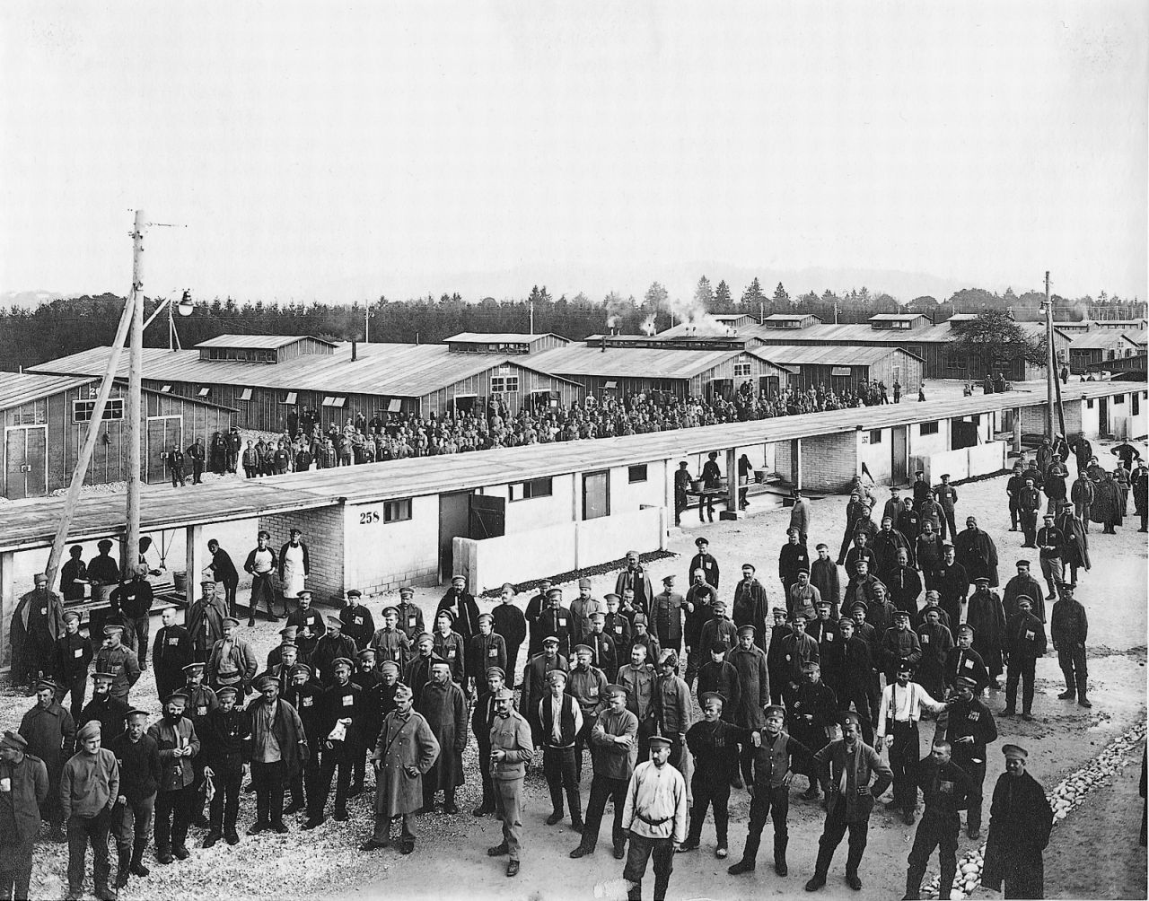 Historische Aufnahme des Lagers